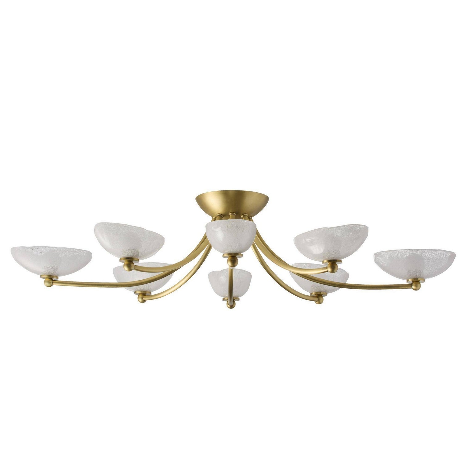 Arteriors - DFC29 - LED Flush Mount - Zamora - Antique Brass/Clear