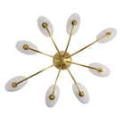 Arteriors - DFC29 - LED Plafonnier - Zamora - Laiton antique/Transparent