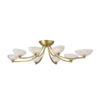 Arteriors - DFC29 - LED Plafonnier - Zamora - Laiton antique/Transparent