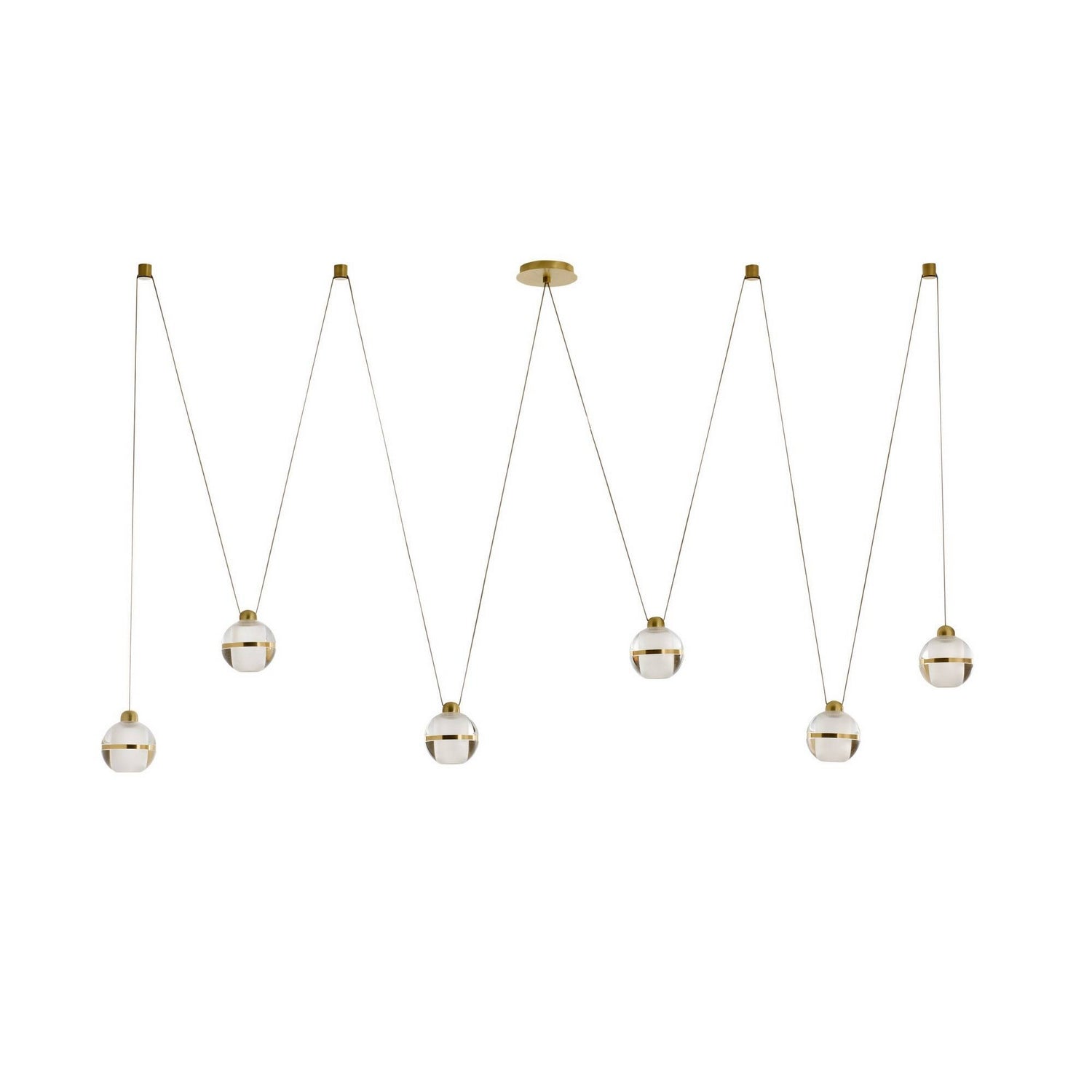 Arteriors - DLC57 - LED Suspendu - Noble - Laiton clair/antique