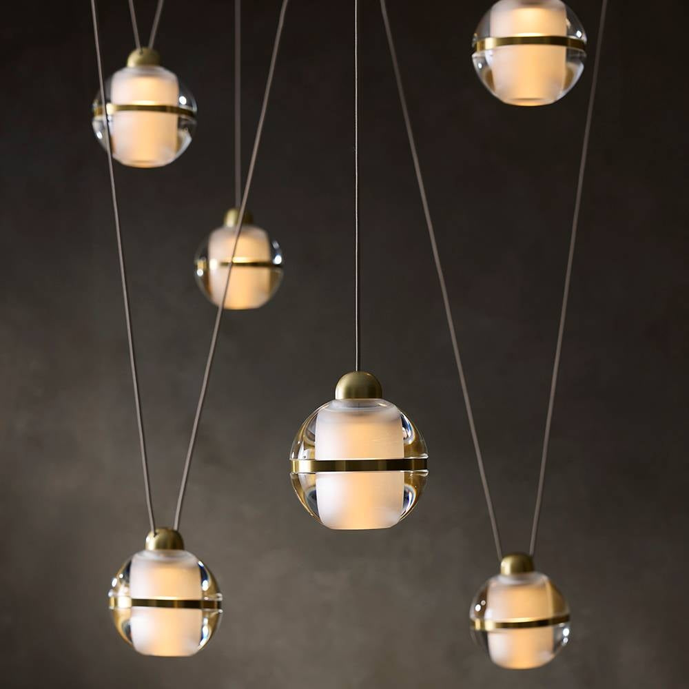 Arteriors - DLC57 - LED Suspendu - Noble - Laiton clair/antique