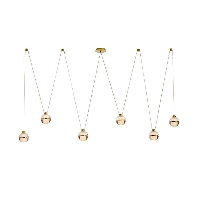 Arteriors - DLC57 - LED Suspendu - Noble - Laiton clair/antique