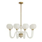 Arteriors - DMC37 - Huit Lumières Suspendu - Tebaldi - Laiton gravé transparent/antique