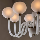 Arteriors - DMC37 - Huit Lumières Suspendu - Tebaldi - Laiton gravé transparent/antique
