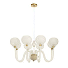 Arteriors - DMC37 - Huit Lumières Suspendu - Tebaldi - Laiton gravé transparent/antique
