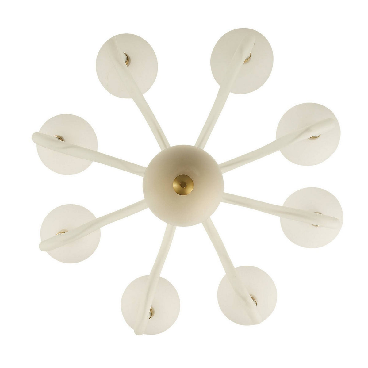 Arteriors - DMC37 - Huit Lumières Suspendu - Tebaldi - Laiton gravé transparent/antique