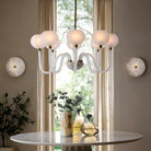 Arteriors - DMC37 - Huit Lumières Suspendu - Tebaldi - Laiton gravé transparent/antique