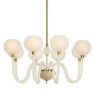 Arteriors - DMC37 - Huit Lumières Suspendu - Tebaldi - Laiton gravé transparent/antique