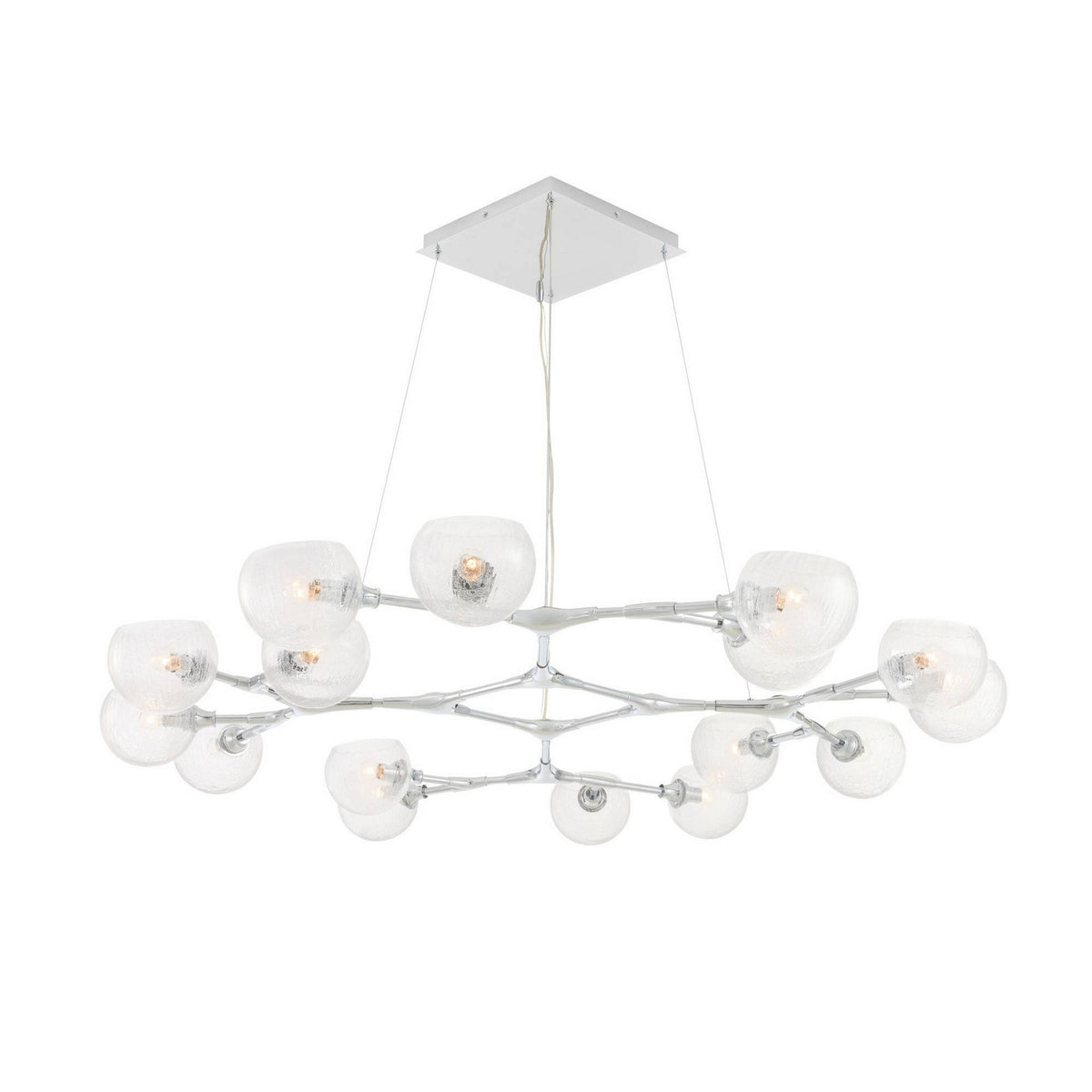 Arteriors - DLC53 - 16 Light Chandelier - Mahowald - Chrome/Clear Crackle