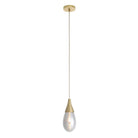 Arteriors - DPC34 - Une lumière Suspension - Giselle - Lueur fumée/Laiton antique