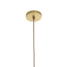 Arteriors - DPC34 - Une lumière Suspension - Giselle - Lueur fumée/Laiton antique