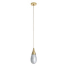 Arteriors - DPC34 - Une lumière Suspension - Giselle - Lueur fumée/Laiton antique