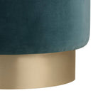 Arteriors FOU04 Avalon Ottoman in Aegean / Champagne