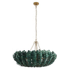 Arteriors - DLS18 - Six Light Chandelier - Bilal - Eucalyptus Stain/Antique Brass