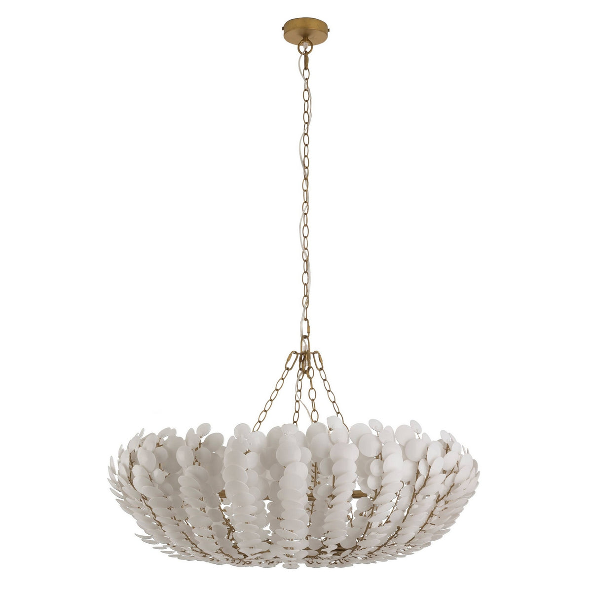 Arteriors - DLS20 - Six Light Chandelier - Bilal - Ivory/Antique Brass