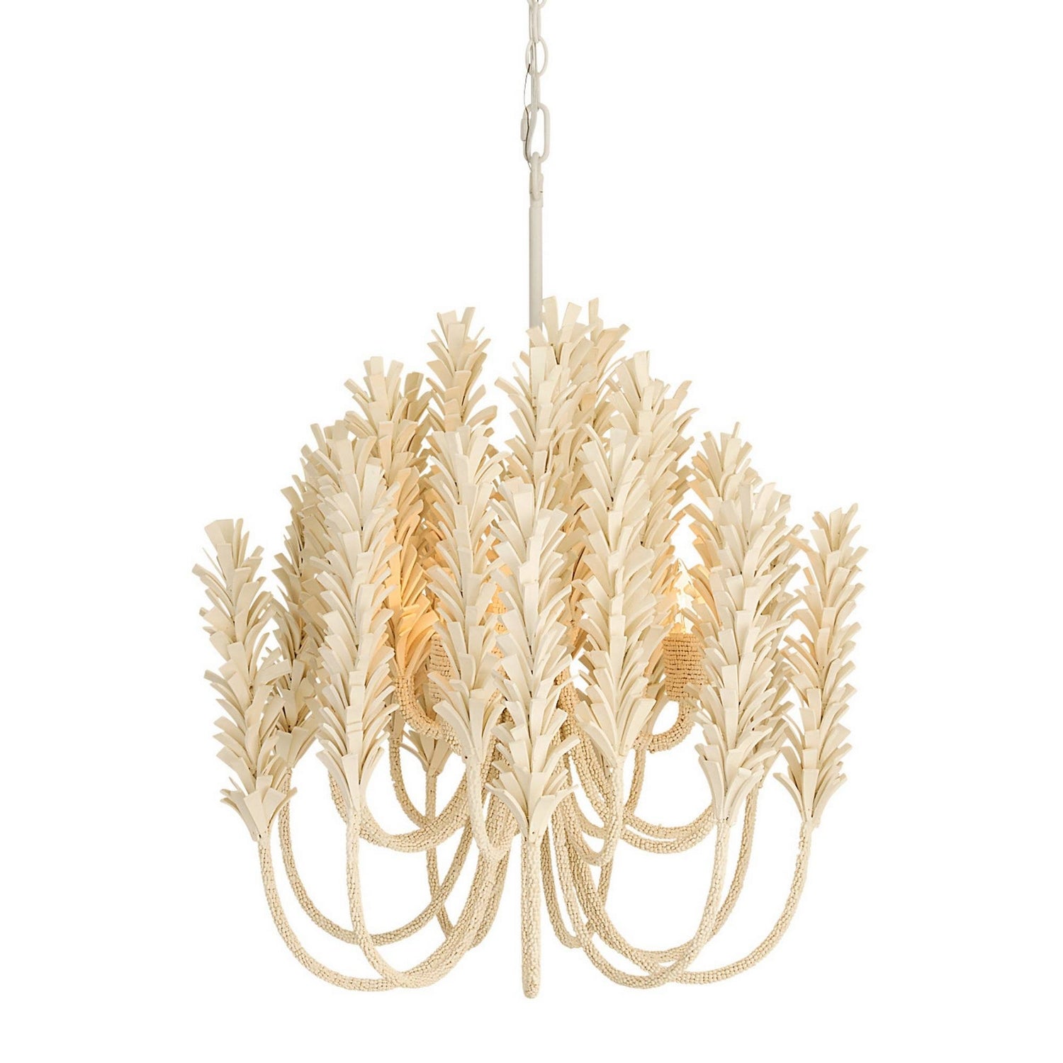 Arteriors - DSS05 - Three Light Chandelier - Kaia - Ivory/White