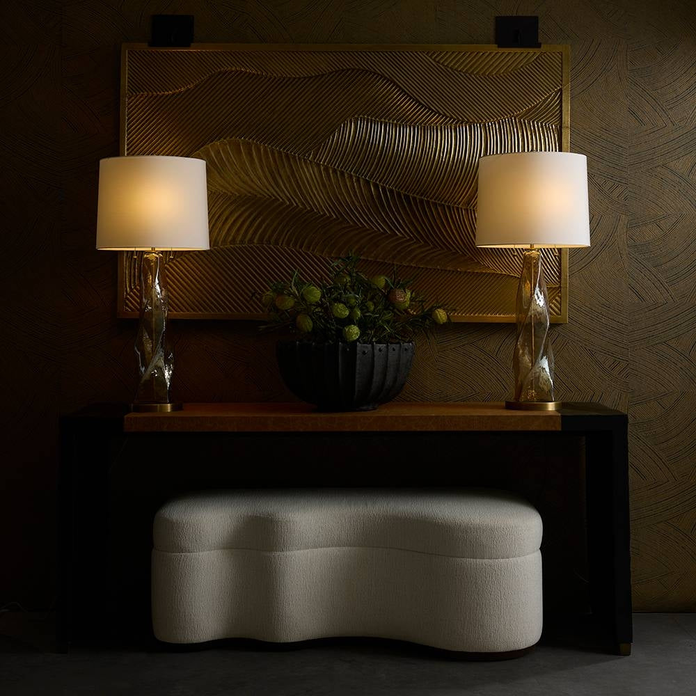 Arteriors - GDFLM01 - Console - Drift - Marron moucheté/Noir