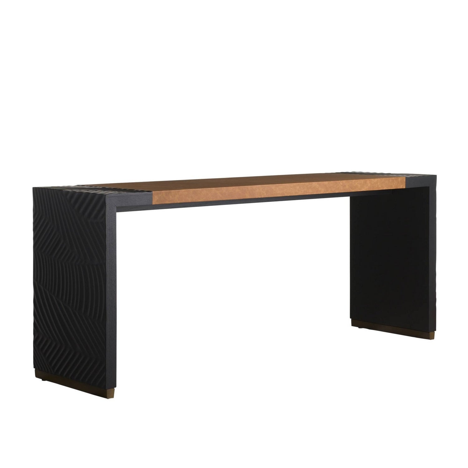 Arteriors - GDFLM01 - Console - Drift - Marron moucheté/Noir