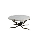 Arteriors - GDFCM01 - Table basse - Muscadine - Marbre blanc/Bronze antique