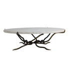 Arteriors - GDFCM01 - Table basse - Muscadine - Marbre blanc/Bronze antique
