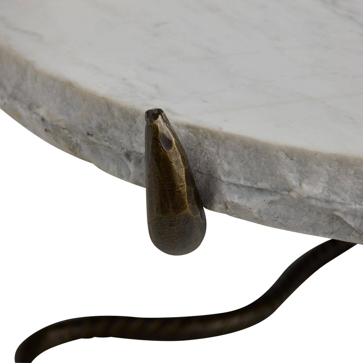 Arteriors - GDFCM01 - Table basse - Muscadine - Marbre blanc/Bronze antique