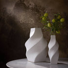 Arteriors - GDAVC02 - Vases, lot de 2 - Scylla - Blanc mat
