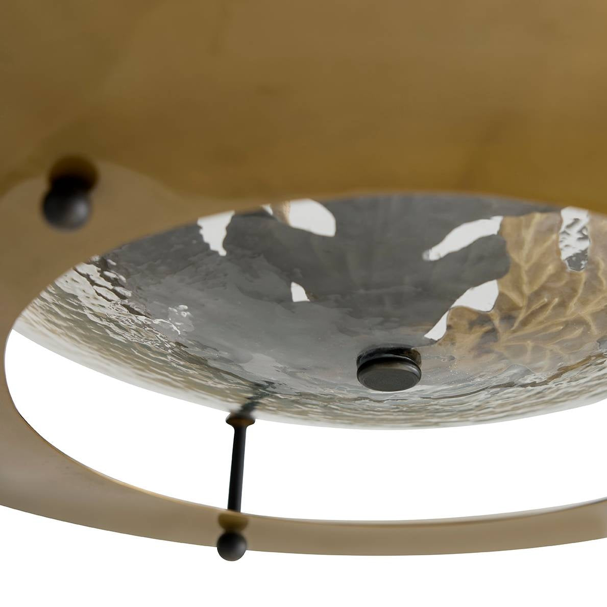 Arteriors - GDDMI01 - Une lumière Suspendu - Chene - Laiton antique/Transparent