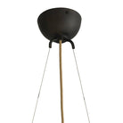 Arteriors - GDDMI01 - Une lumière Suspendu - Chene - Laiton antique/Transparent