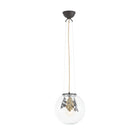 Arteriors - GDDPI04 - Une lumière Suspension - Chene - Bronze/Transparent