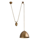 Arteriors - GDDPI01 - Une lumière Suspension - Œuf - Laiton antique