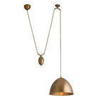 Arteriors - GDDPI01 - Une lumière Suspension - Œuf - Laiton antique