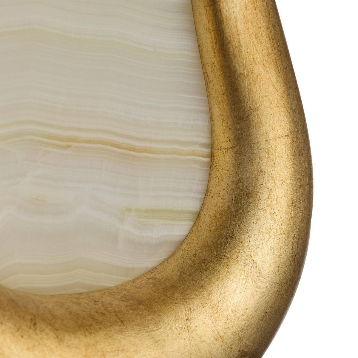 Arteriors - GDDWC04 - LED Wall Sconce - Elsa - White/Antiqued Gold Leaf