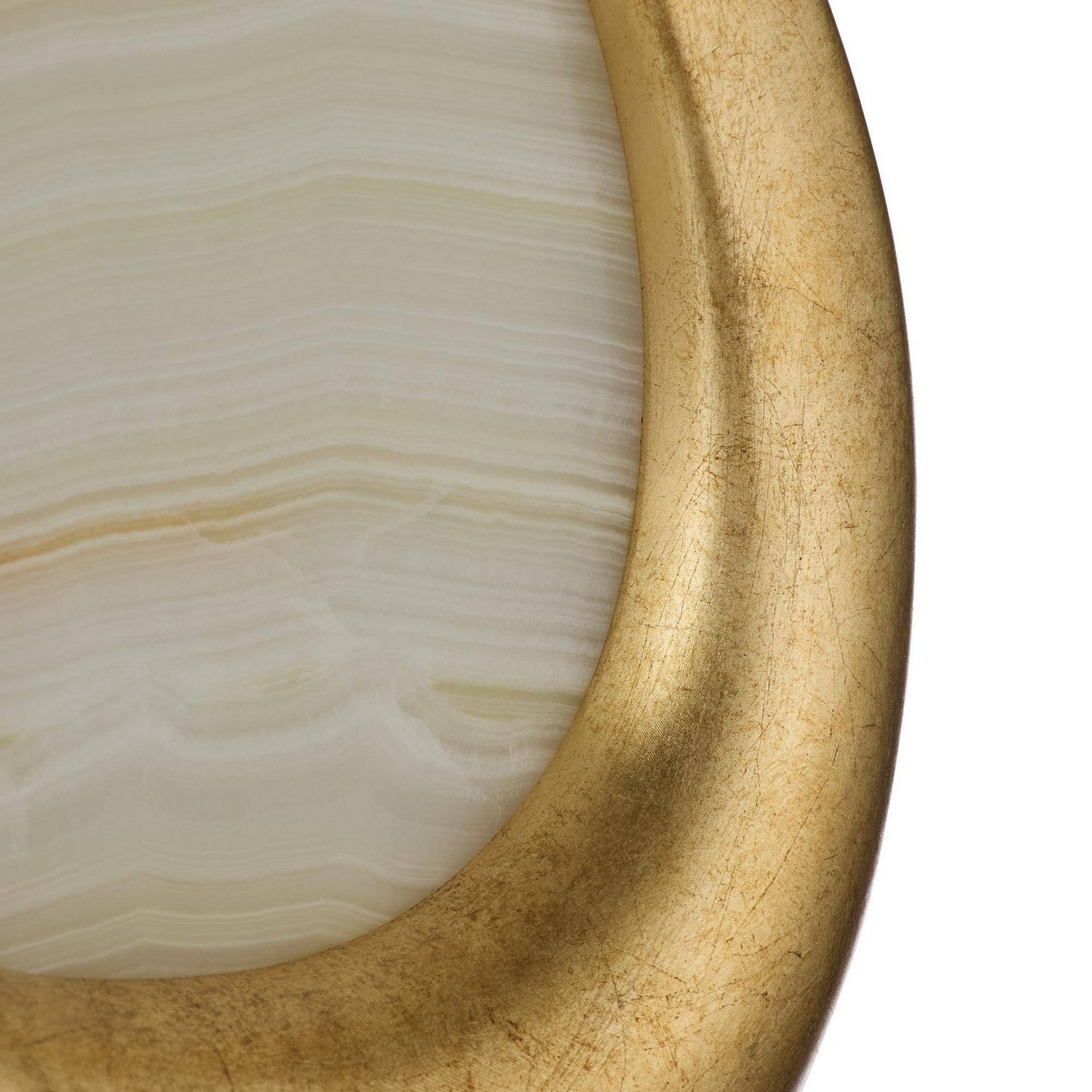 Arteriors - GDDWC05 - LED Wall Sconce - Elsa - White/Antiqued Gold Leaf