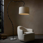 Arteriors - GDPFI02-SH070 - Lampadaire à une lumière - Muscadine - Bronze/Blanc