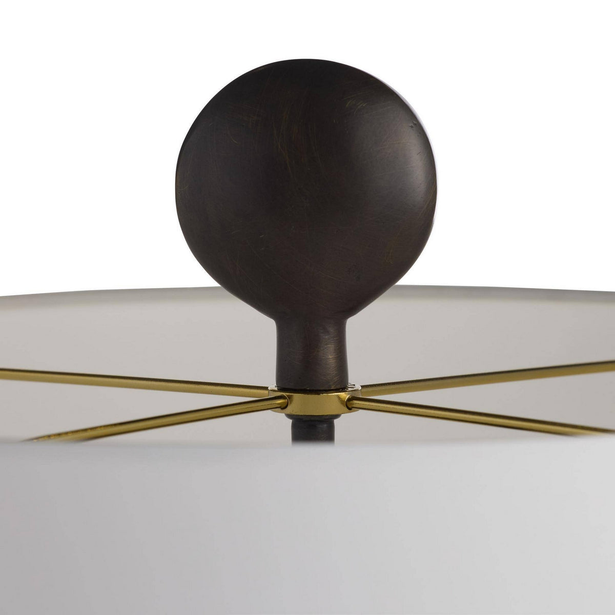Arteriors - GDPTC02-829 - Deux lumières Lampe de table - Minaret - Bronze blanc/anglais