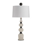 Arteriors - GDPTC02-829 - Deux lumières Lampe de table - Minaret - Bronze blanc/anglais