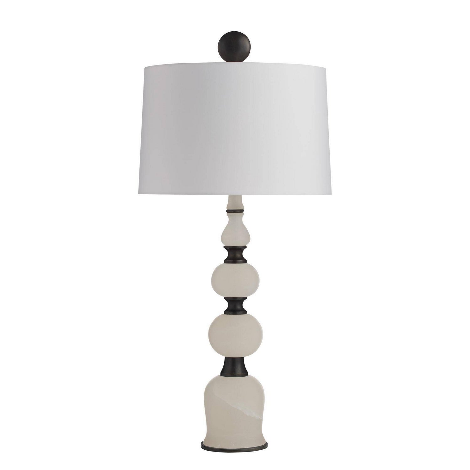 Arteriors - GDPTC02-829 - Two Light Table Lamp - Minaret - White/English Bronze