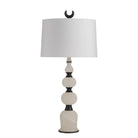 Arteriors - GDPTC02-829 - Deux lumières Lampe de table - Minaret - Bronze blanc/anglais
