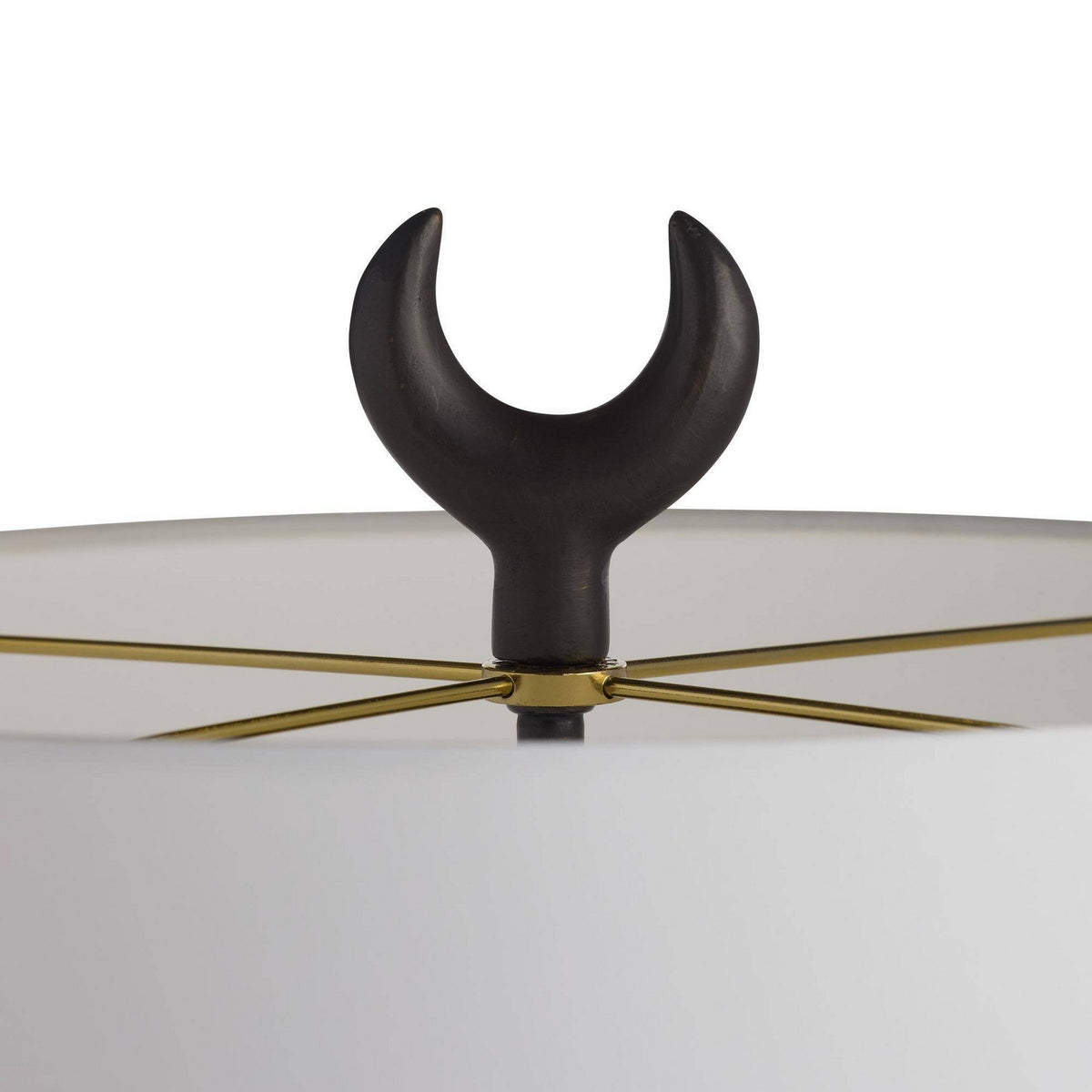 Arteriors - GDPTC02-829 - Deux lumières Lampe de table - Minaret - Bronze blanc/anglais