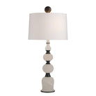 Arteriors - GDPTC02-829 - Deux lumières Lampe de table - Minaret - Bronze blanc/anglais