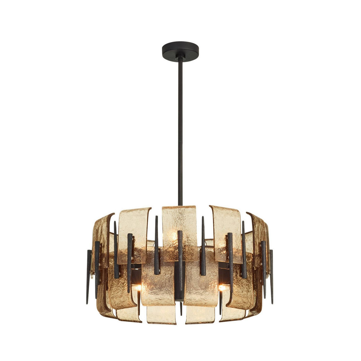 Arteriors - DSI15 - Six Lumières Suspendu - Lumora - Fer fumé/noirci