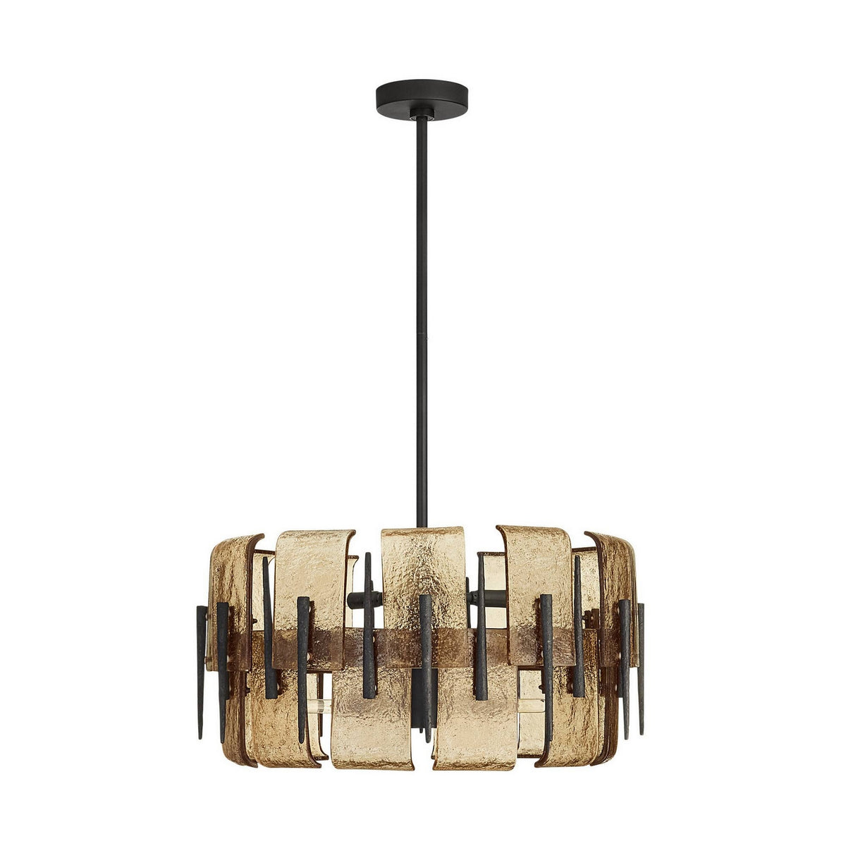 Arteriors - DSI15 - Six Lumières Suspendu - Lumora - Fer fumé/noirci
