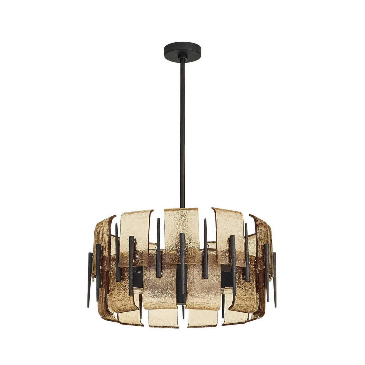 Arteriors - DSI15 - Six Lumières Suspendu - Lumora - Fer fumé/noirci