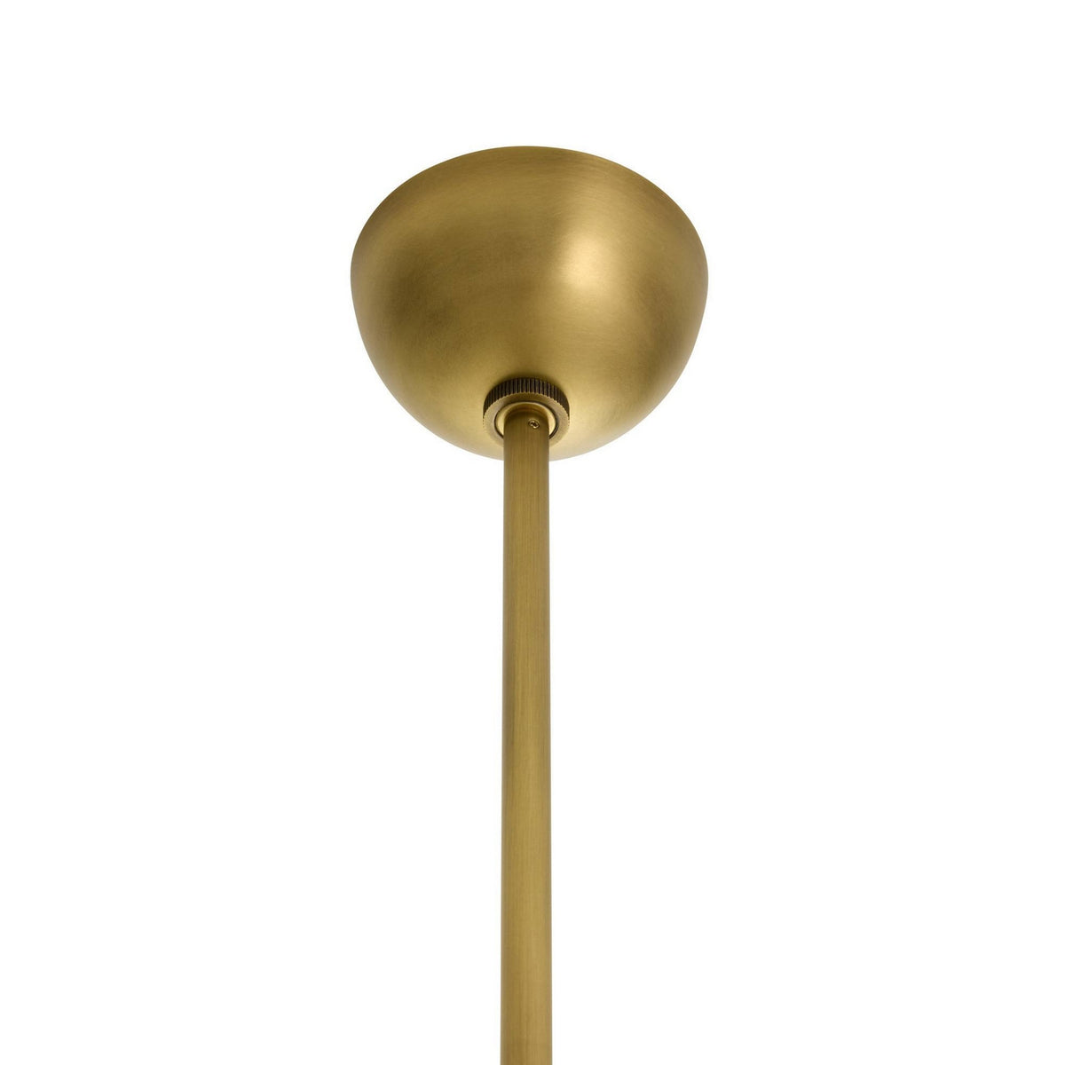 Arteriors - DPC37 - One Light Pendant - Kathleen - Frosted Smoke/Antique Brass