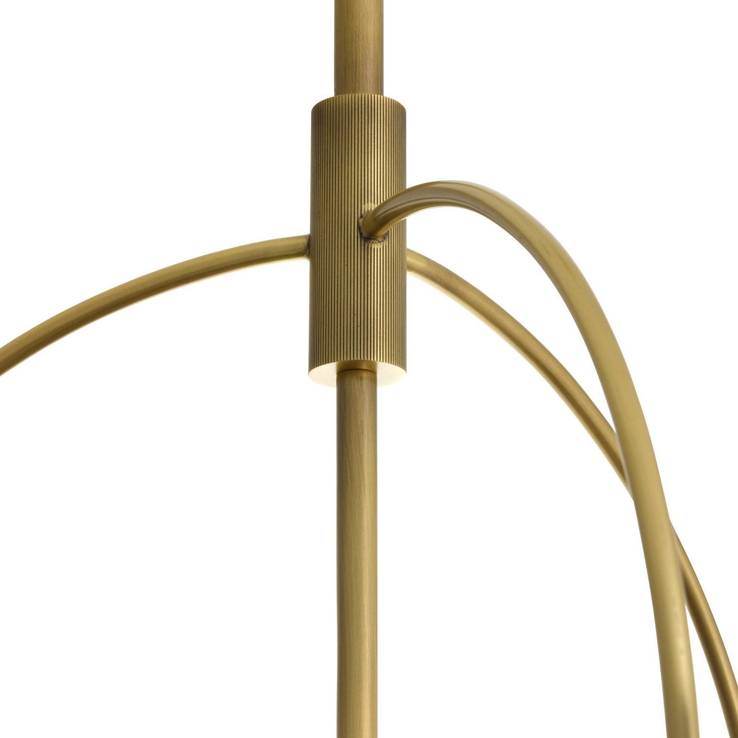 Arteriors - DPC37 - One Light Pendant - Kathleen - Frosted Smoke/Antique Brass