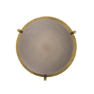 Arteriors - DPC37 - One Light Pendant - Kathleen - Frosted Smoke/Antique Brass