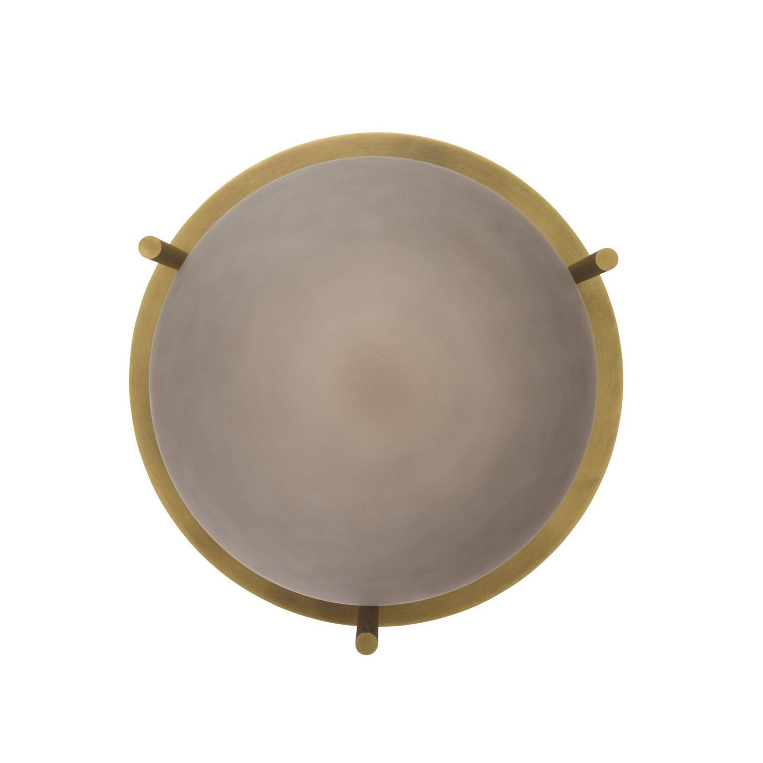 Arteriors - DPC37 - One Light Pendant - Kathleen - Frosted Smoke/Antique Brass