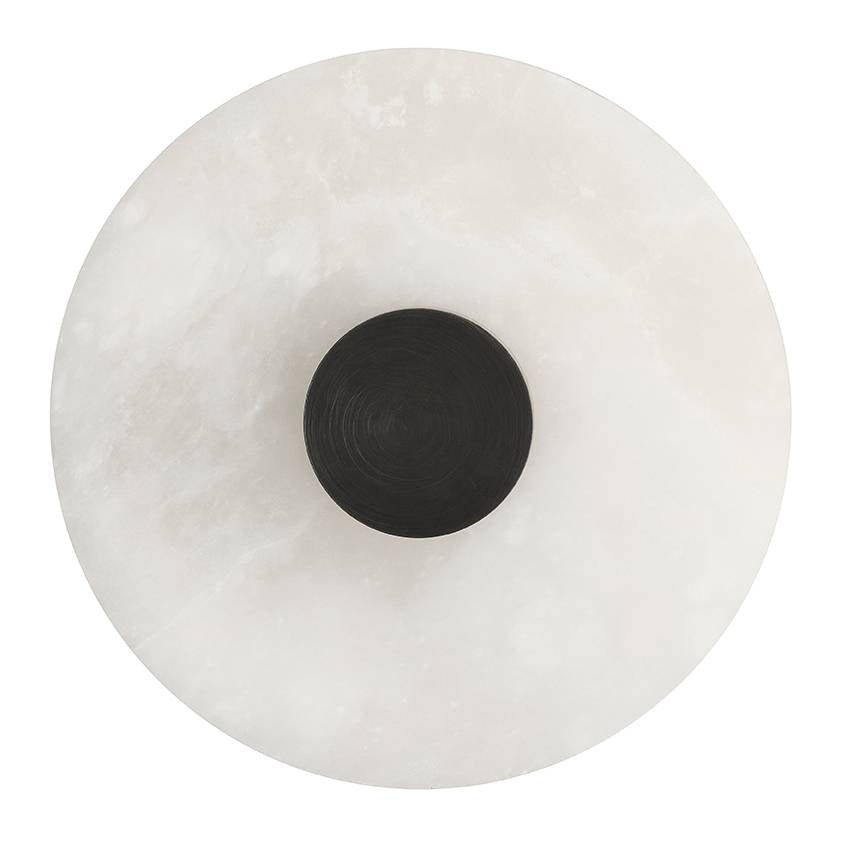 Arteriors - DFC28 - LED Flush Mount - Moers - White/English Bronze