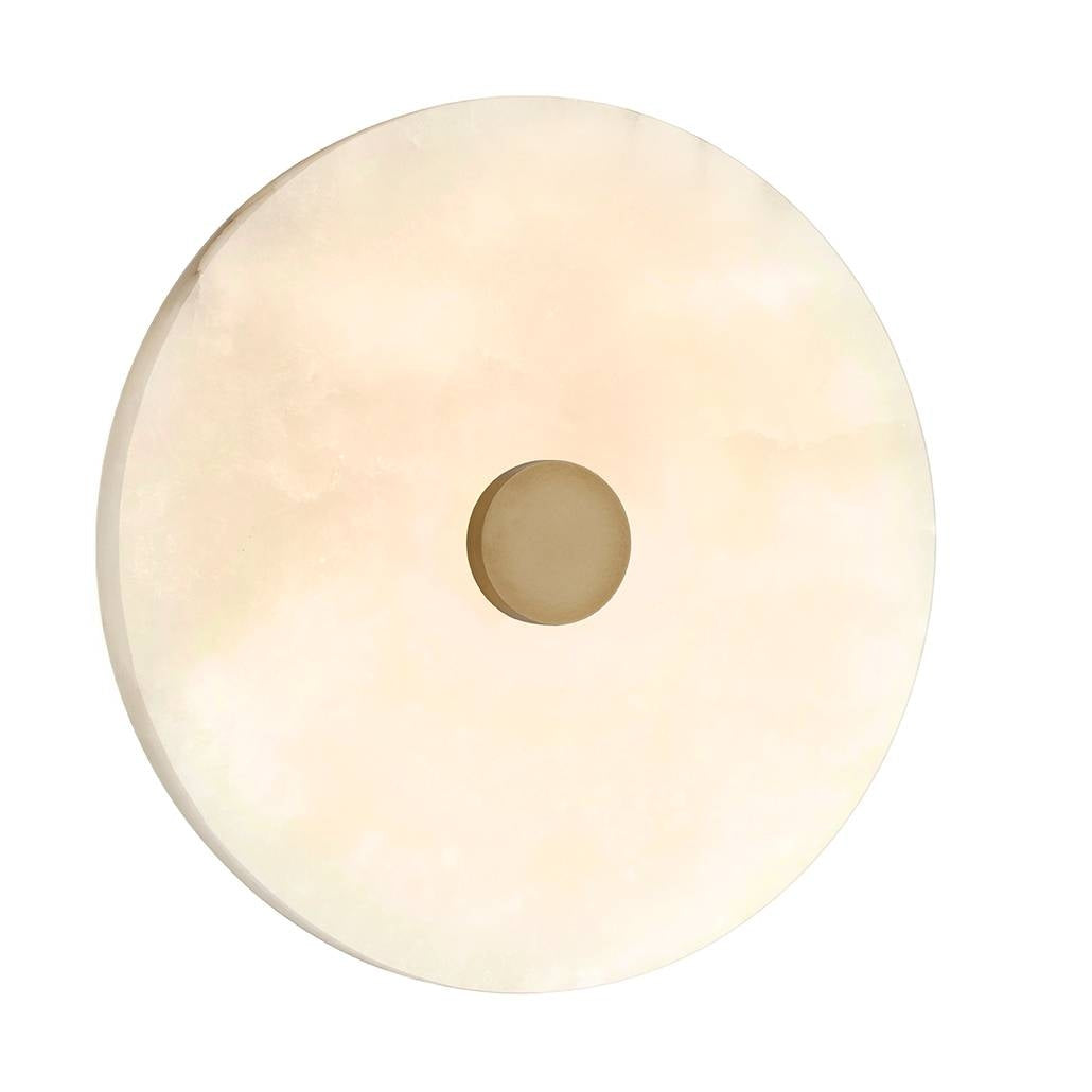 Arteriors - DFC27 - LED Flush Mount - Moers - White/Antique Brass