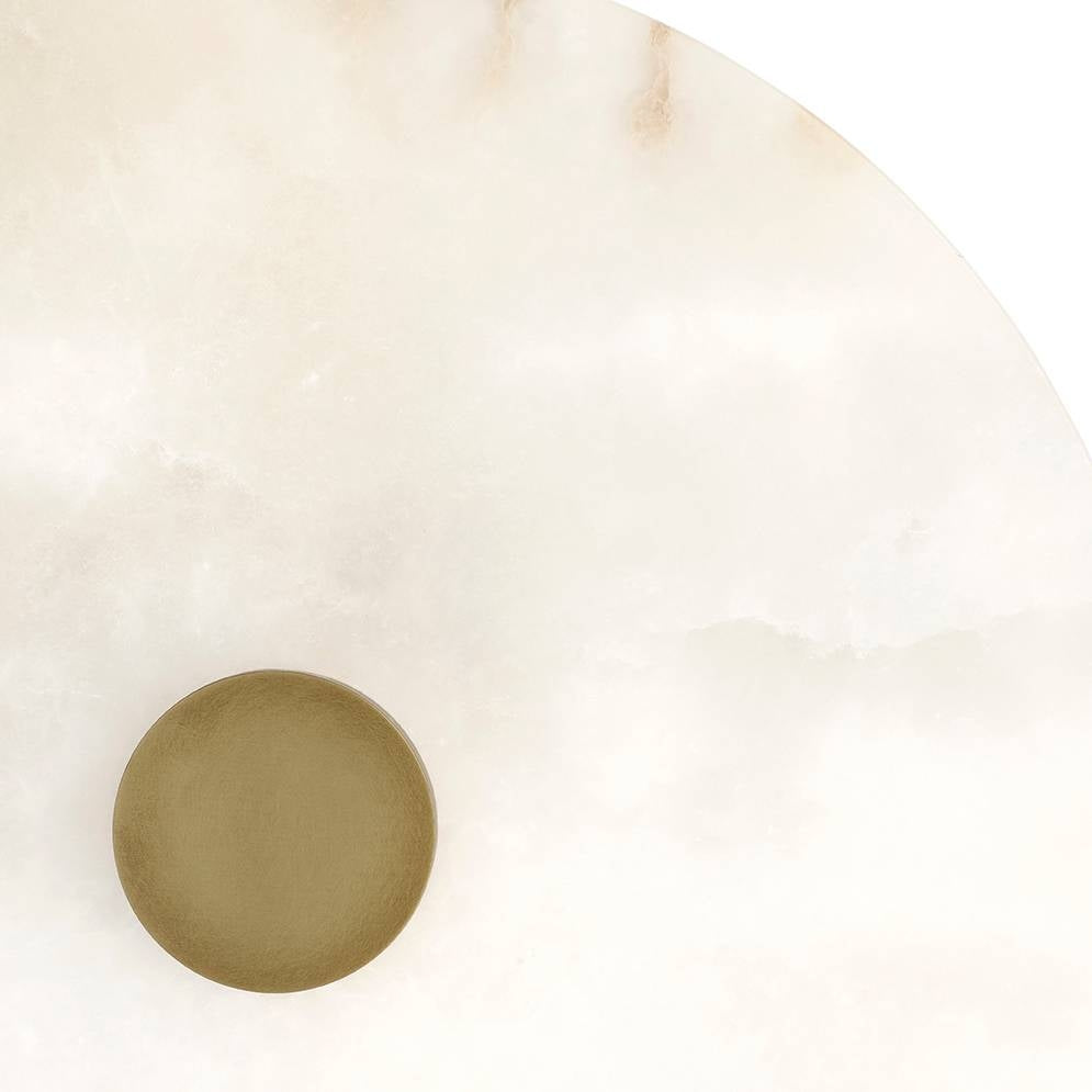 Arteriors - DFC27 - LED Flush Mount - Moers - White/Antique Brass